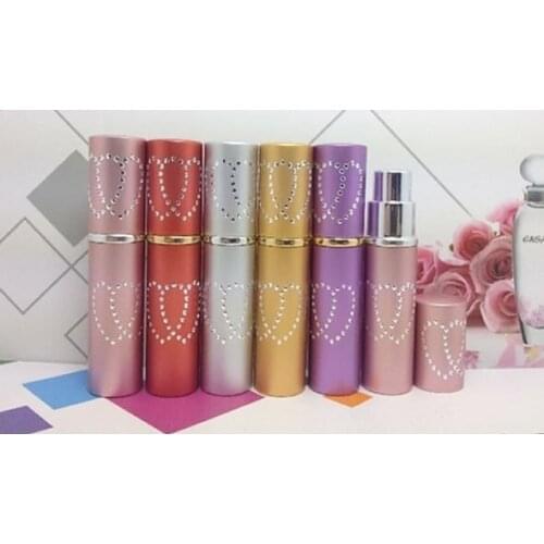 10 ML High quality Mini Travel size Refillable atomizer metal aluminum empty perfume spray bottles