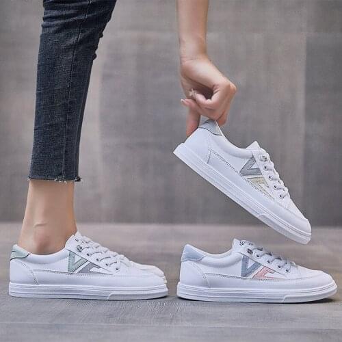 Womens Shoes 2021 Casual White Shoes Women Platform Lace Up Running Shoes Women Non Slip Flat Vulcanize Shoes Zapatos De Mujer