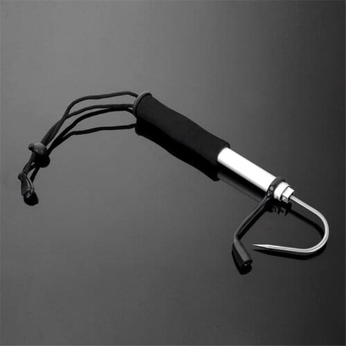 2021 new Professional Telescopic Retractable Fish Gaff Stainless Sea Fishing Stainless Steel EVA Spear Hook Tackle Fish catcher