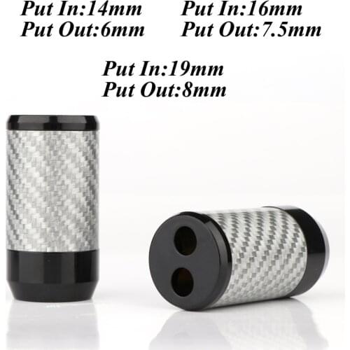 4Pcs Hifi Brass Carbon Fiber Pants Boot Y Splitter Speaker Brass Audio Cable Wire Pant