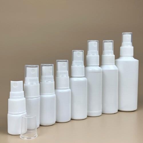 5pcs 30ml Travel Plastic Mini Empty Spray Refillable Perfume Bottle Atomizer Transparent Caps Spray Bottle Cosmetic Container