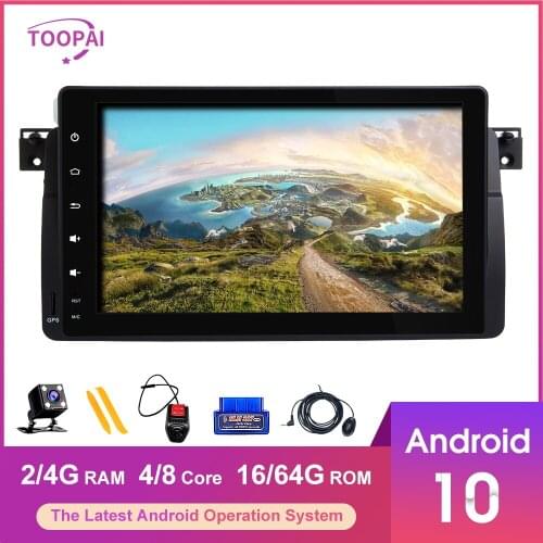 TOOPAI Android 10 For BMW E46 M3 Rover 3 1998-2005 MG ZT GPS Navigation Multimedia Player Auto Radio Stereo Head Unit IPS Screen