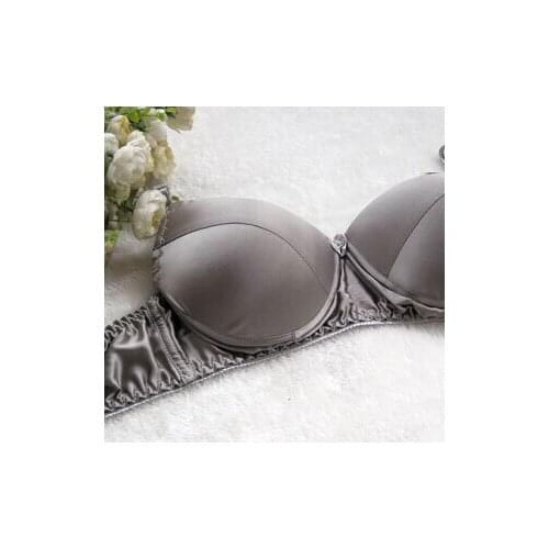 Big cup code double-sided no rims CD silk bra cup