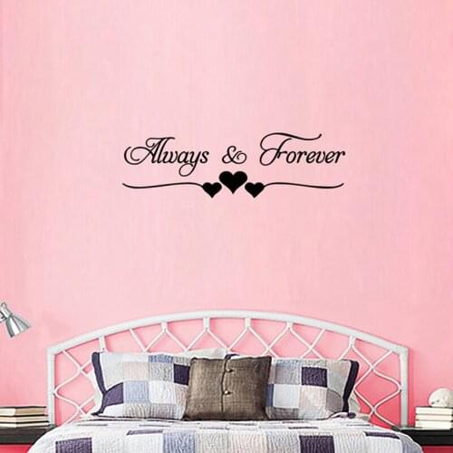 Diy Always Forever Wall Sticker Home Decoration Accessories For Home Bedroom Living Room Decor Art Decals Wall Sticker Mural
