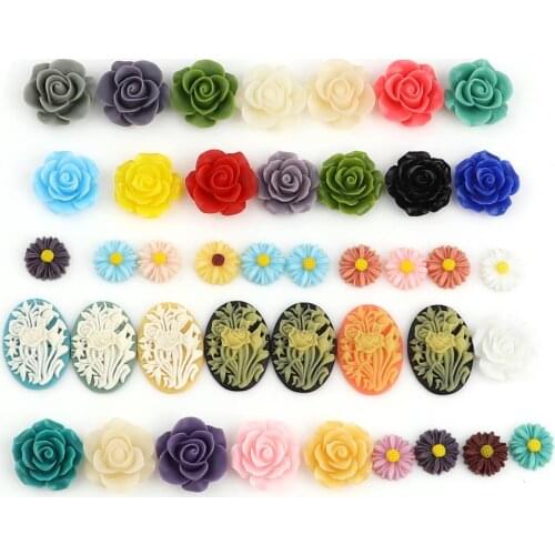 DoreenBeads Handmade Resin Embellishments Flower At Random Color DIY Making Earrings Necklace Bracelets Jewelry Findings Gifts