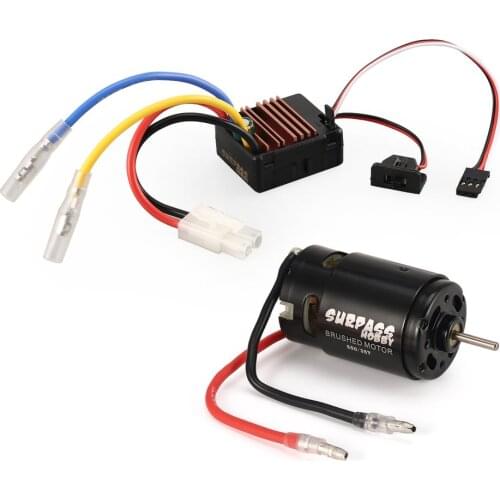 Surpass Hobby 550 35T Brushed Motor 60A ESC with 5V/2A BEC for HSP HPI Kyosho TRAXXAS 1/10 RC Crawler Off-road Climbing Car