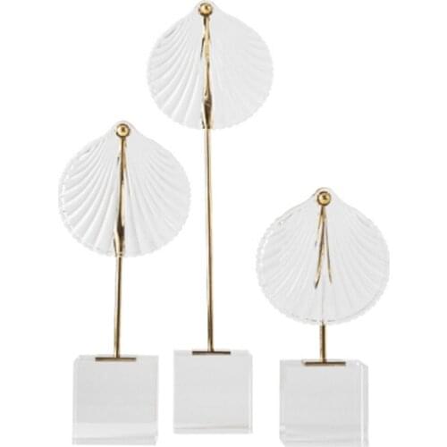 European model room porch living room crystal metal glass decoration Hotel Club neoclassical soft decoration home