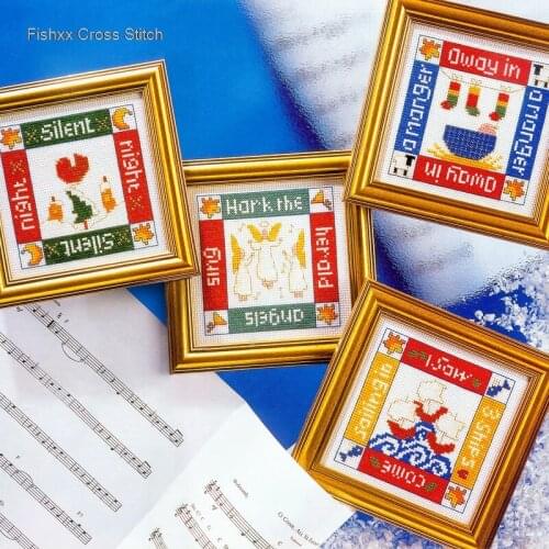 Fishxx Cross Stitch Kit European magazine section Crazy40-2 Christmas reverb four small picture