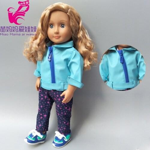 18" Doll Clothes Pants Set for 43cm Born Babies Doll Outfit for 38cm Reborn Baby Doll Coat Wear