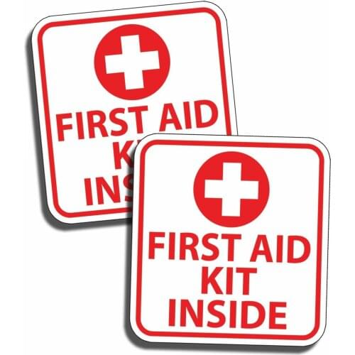 Creative medical first aid kit personality stickers decals self-adhesive vinyl rescue emergency DIY