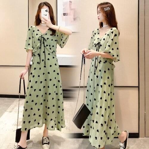 Make summer new tide mother pregnant women show thin dress