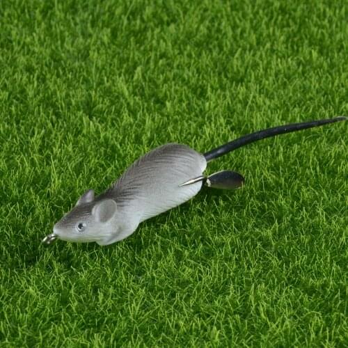 LINGYUE Mouse Lure Topwater Soft Bait 65mm 12.5g Wobbler Lifelike Pesca Fishing Tackle