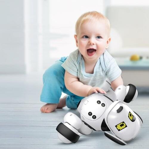 New electronic pet remote control robot dog voice remote control toy 2.4G wireless programmable talking robot childrens toy boy