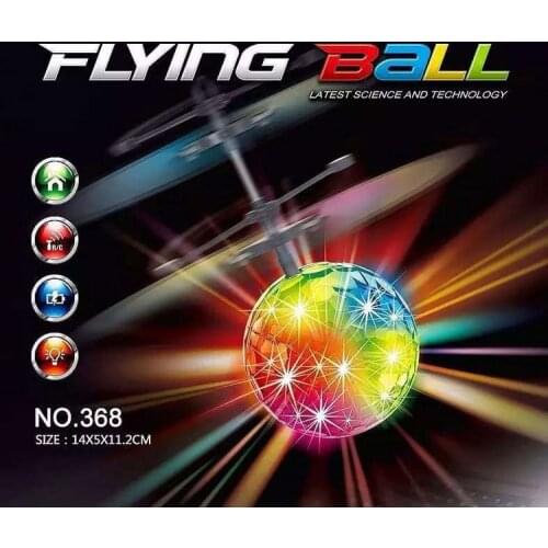 New Colorful Flying Ball Helicopter With Music Altitude Induced Sensor Colorful Flash Disco Remote Control Toy Gift