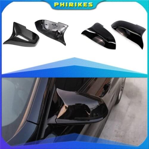 Pair Side Rearview Mirror Cover Fit For BMW F10 F11 LCI 2014-2016 F01 F06 F07