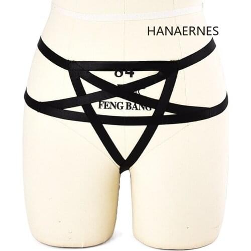 Body Harness Women Sexy Goth Leg Garter Belt Elastic Cage Hollow Leg Garter Belt Suspender Strap Underwear Strap Leg Garter Belt