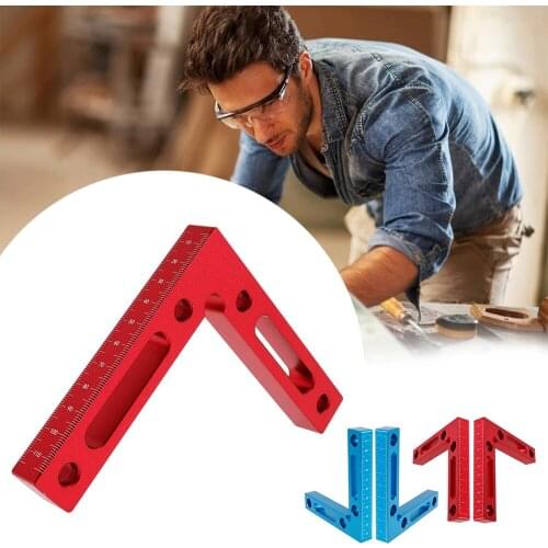 Positioning Woodworking Fixture Aluminium Alloy 90 Degree Precise Clamping Square Right Angle Clamps Corner Positioning Ruler