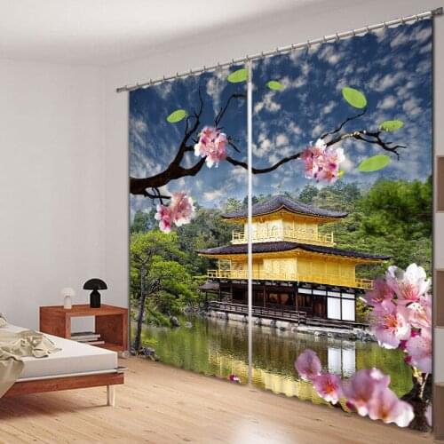 Curtains Luxury Blackout 3D Window Curtains For Living Room Bedroom Drapes cortinas Rideaux Customized size Scenic Spot print
