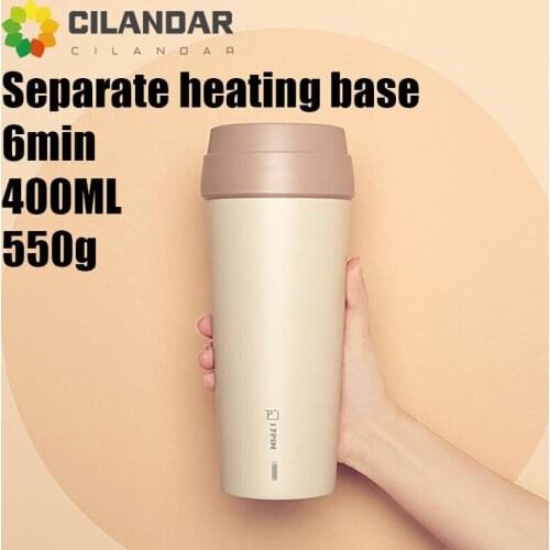 New 17PIN Portable Multifunction Boiling Cup 400ML 304 Stainless Steel For Home Travel Business Trip Water Kettle Thermal Bottle