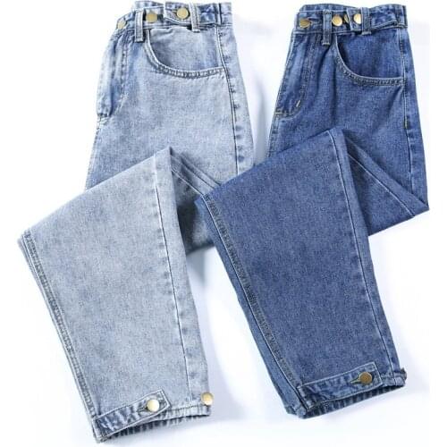 Womens Blue Jeans Casual Slim Officewear Denim Pants
