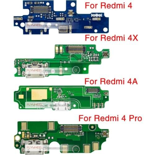 1pcs USB Charger Dock Board Connector Flex Cable For Xiaomi Redmi Note 4 4A 4X Pro Charging Port Replacement Parts