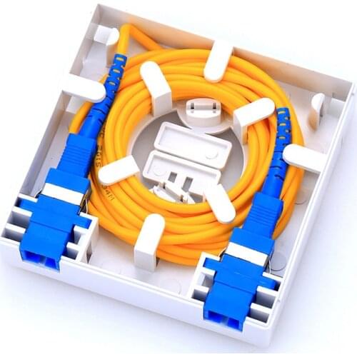 10PCS/lot 4 CoreSC LC FC ST Fiber Optic Socket Panel FTTH Fiber Optic Termination Box Ftth Box
