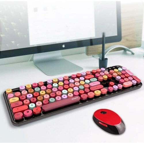 2.4G Wireless Keyboard And Gamer Mouse Mini Multi-media Keyboard Mouse Set For Notebook Laptop Desktop PC TV Office Supplies