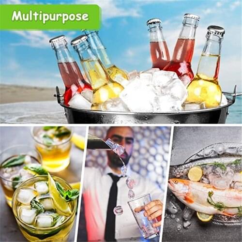 24 Grids Silicone Ice Cube Tray Molds Square Shape Ice Cube Maker Fruit Popsicle Ice Cream Mold for Wine Bar Drinking Dropship
