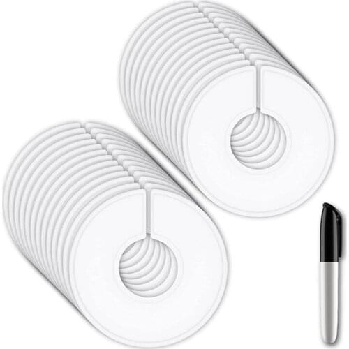 24Pcs Closet Dividers for Clothing Rack,Clothing Rack Size Dividers, Closet Organizer/Hanger Separator Divides Clothing