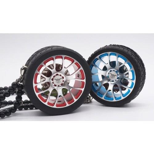 Car Perfume Pendant Car Rearview Mirror Wheel Pendant Auto Interior Decoration Car Accessories Interior Coche