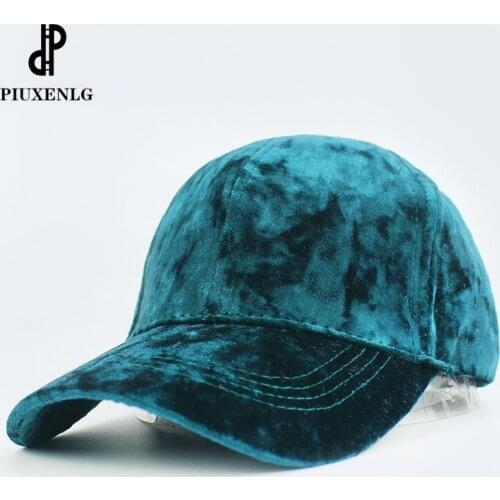 Hip Hop Dad Hats Men Women New Faux Velvet Baseball Cap Women Plain Black Snapback Men Winter Fashion Pure Caps Flat Dad Hats