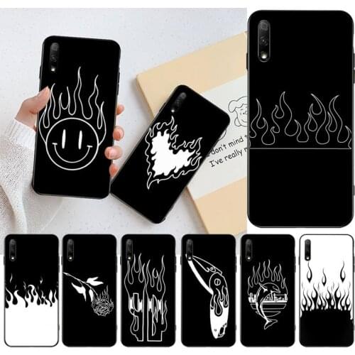 HUAGETOP Flame Blaze Power Torch Soft Phone Cover for Huawei Honor 30 20 10 9 8 8x 8c v30 Lite view pro