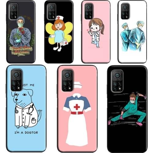 Doctor Nurse Medical Phone Case For POCO X3 M3 Pro F2 F3 Cover For Xiaomi Mi 10T Pro Note 10 Lite Mi 11 Ultra
