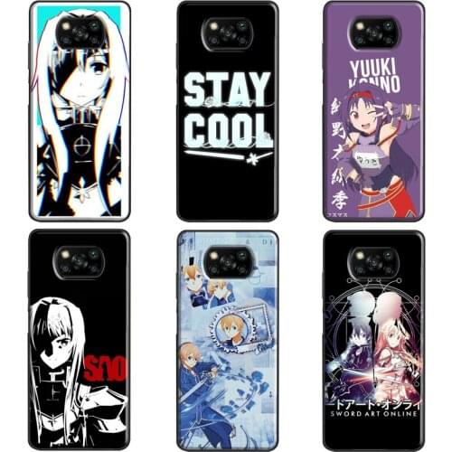 Alicization Sword Art Online For Xiaomi Mi 9T 10T Pro Mi 9 10 Note 10 Lite Mi 11 Ultra Case For POCO F3 X3 M3 Pro Cover