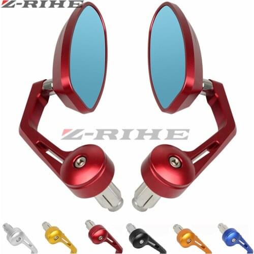 For Honda CBR 600 F2 F3 F4 F4i CBR600RR CB1000R CB599 CB600 CBR900RR 7/8" 22mm Motorcycle Mirror Moto Rearview Bar End Mirror