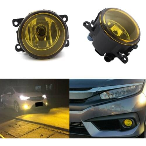 Car Styling Halogen Bulb Left/Right Side Front Fog Lights H11 Round Bumper fog lamps 12V For Mitsubishi Outlancer 12-16