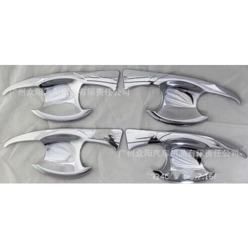 Chrome plated/black door handle bowl cover For Toyota innova 2016 2017 2018 ABS car styling Chrome accessories
