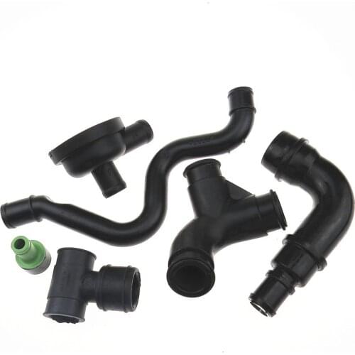 6 Pcs Crankcase Breather Hose Pipe Valve Kit for A3 A4 A6 TT Bora Beetle Passat Seat Ibiza Exeo Ooctavia Superb 1.8T 058103247