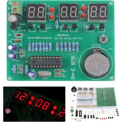 DIY Kit Module AT89C2051 6 Digital LED Display Module Electronic Clock Parts Components Car Electronics Accessories Kits