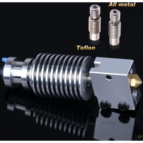 Highall-metal v6 hotend J-head Hotend HeatSink heater block heat break V6 NOZZLE for E3D HOTEND for PT100