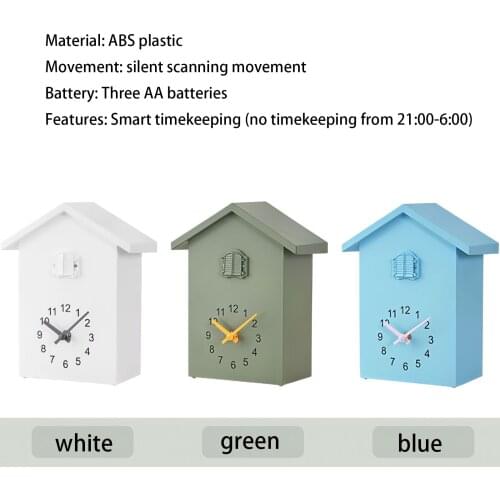 Nordic Wall Clock Wood Cuckoo Clock Bird Modern Living Room Pendulum Clocks Wall Home Decor Silent Bedroom Horloge Gift