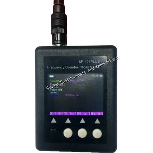 SF-401plus Walkie-talkie Frequency Meter Analog / DMR Digital Reader Tester Test Mute Sound