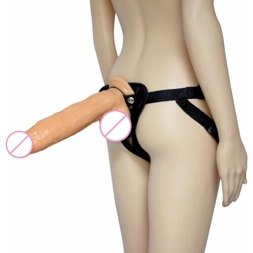 Wearable Strapon Huge Dildo Panties For Lesbian Couples Penis Strap On Harness Realistic long Dildo Sex Toys for Women Adults