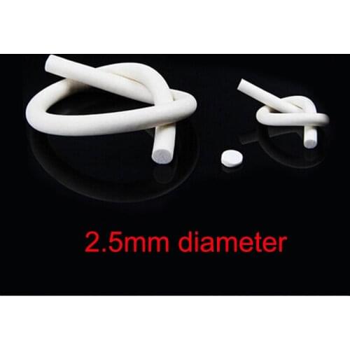 2.5mm diameter silicone rubber foam sealing strip weatherstrip