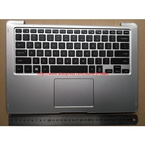 US backlit New laptop keyboard with touchpad palmrest for SAMSUNG NP740U3L-L02US NP740U3L BA98-00796A sliver
