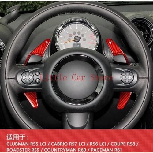 Steering Wheel Paddle Shifter Extension For Mini R55 R56 R57 R58 R59 R60 R61 Carbon Fiber Shift Paddle