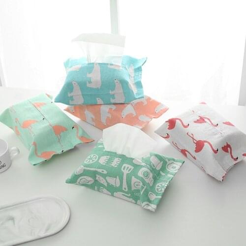 1PCs Flamingo Home Car Tissue Box Storage Tissue Case Box Container Towel Napkin Papers BAG Holder BOX Case Pouch Table Decor