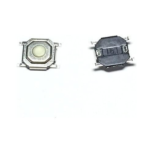 100PCS/LOT 4*4*1.6 SMD Tact Switch 4 feet brass button / plastic head 4x4x1.6 Micro Switch