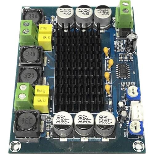 2 X 120W Digital Lightweight Easy Install Amplifier Board High Power Accessories Electronic Audio Sound Space Saving Two Channel