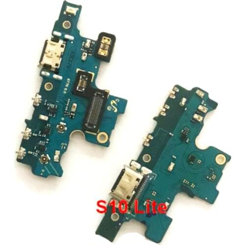 3pcs Original For Samsung Galaxy S10 Lite G770 USB Charging Port Charger Dock Connector Board Microphone Flex Cable